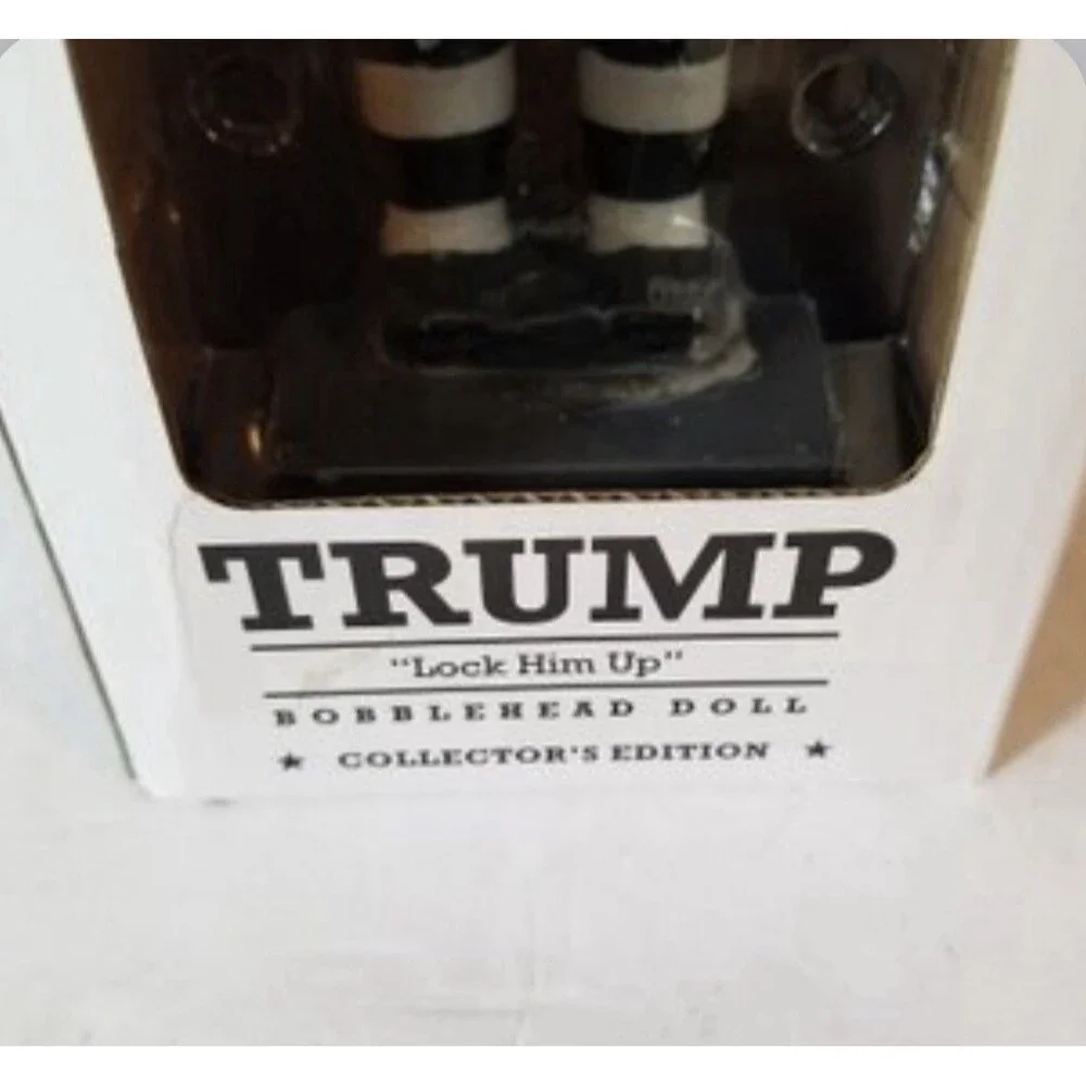Donald Trump “Lock Him Up“ Bobblehead, Limited Edition, 8 Inch, New In Box